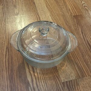 Libbey Clear Glass Covered Casserole Dish